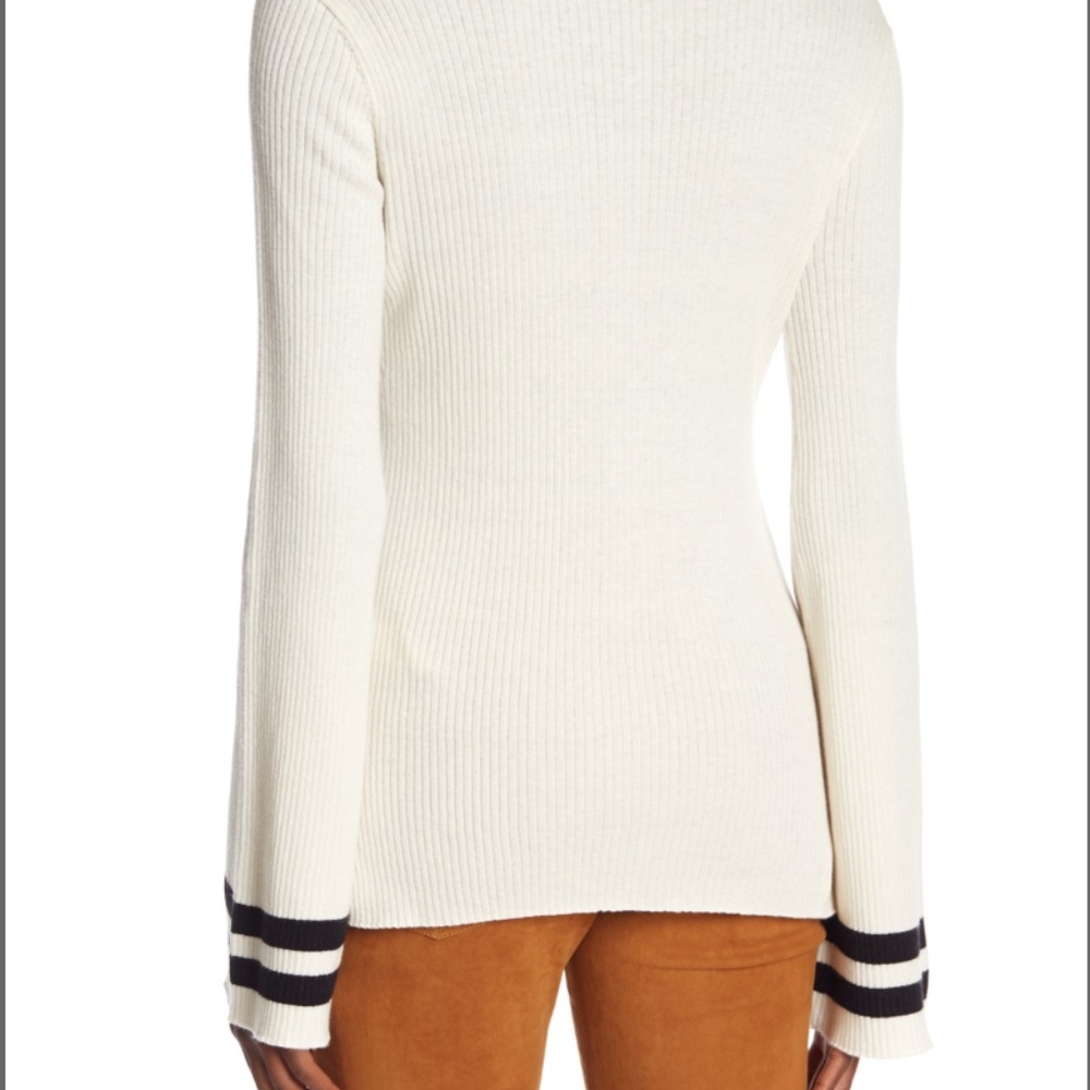 Frame Bell Sleeved Ribbed Top - Picture 2 of 3